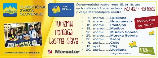 Turizmu pomaga lastna glava